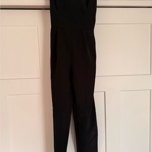 Adelyn Rae Black Form-Fitting Jumpsuit